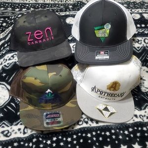 Various Cannabis brand Hats